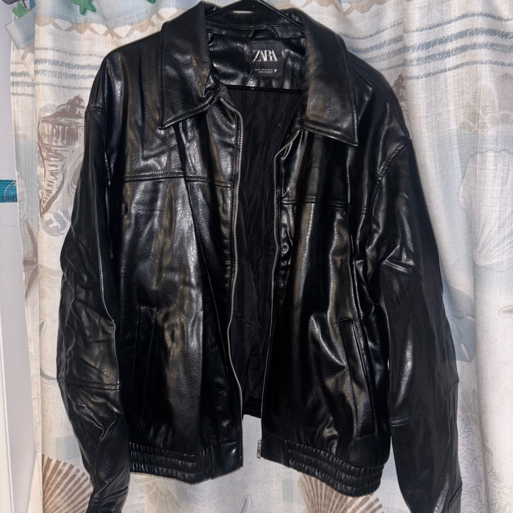 Zara Black Leather Jacket